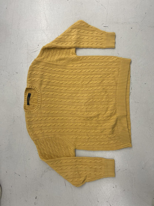 Brooks Brothers Yellow Cable Knit Sweater - XL