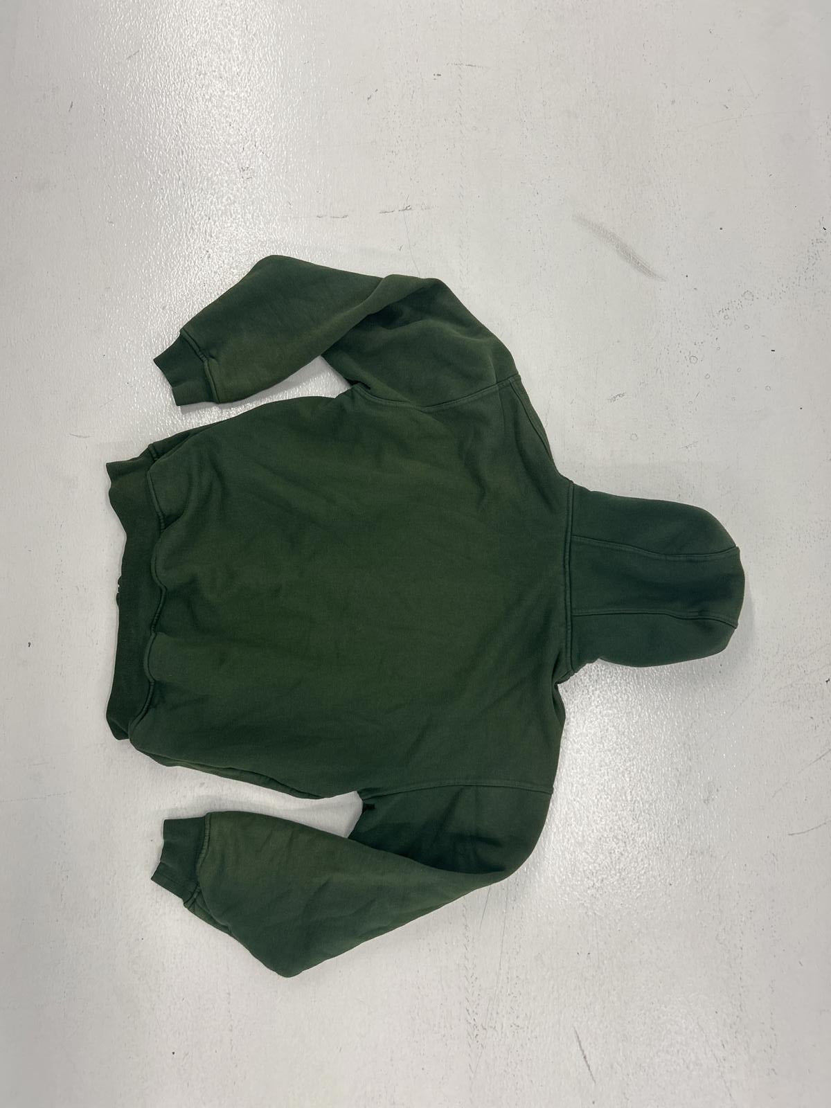 Heavy Faded Green Zip-Up Hoodie