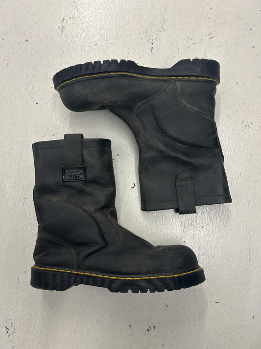 Dr. Martens Black Steel Toe Leather Work Boots