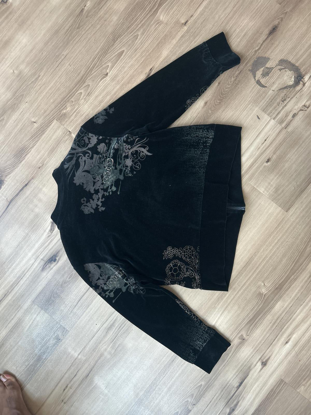 Katrina Lee Floral Embellished Black Jacket - Size L