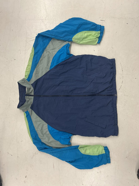 Vintage Color Blocked Windbreaker Jacket