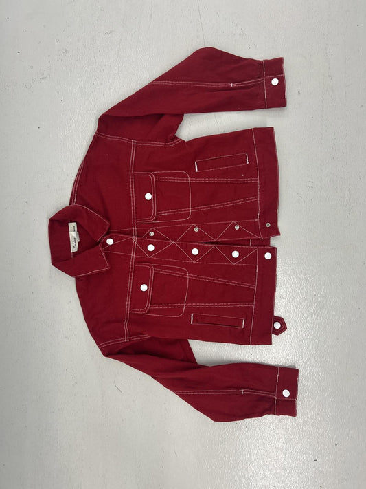 Madeline & Monroe Red Denim Jacket - Size Small