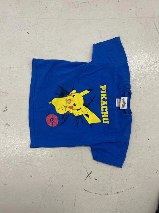 Vintage Pikachu Graphic Tee - Kids' Blue T-Shirt