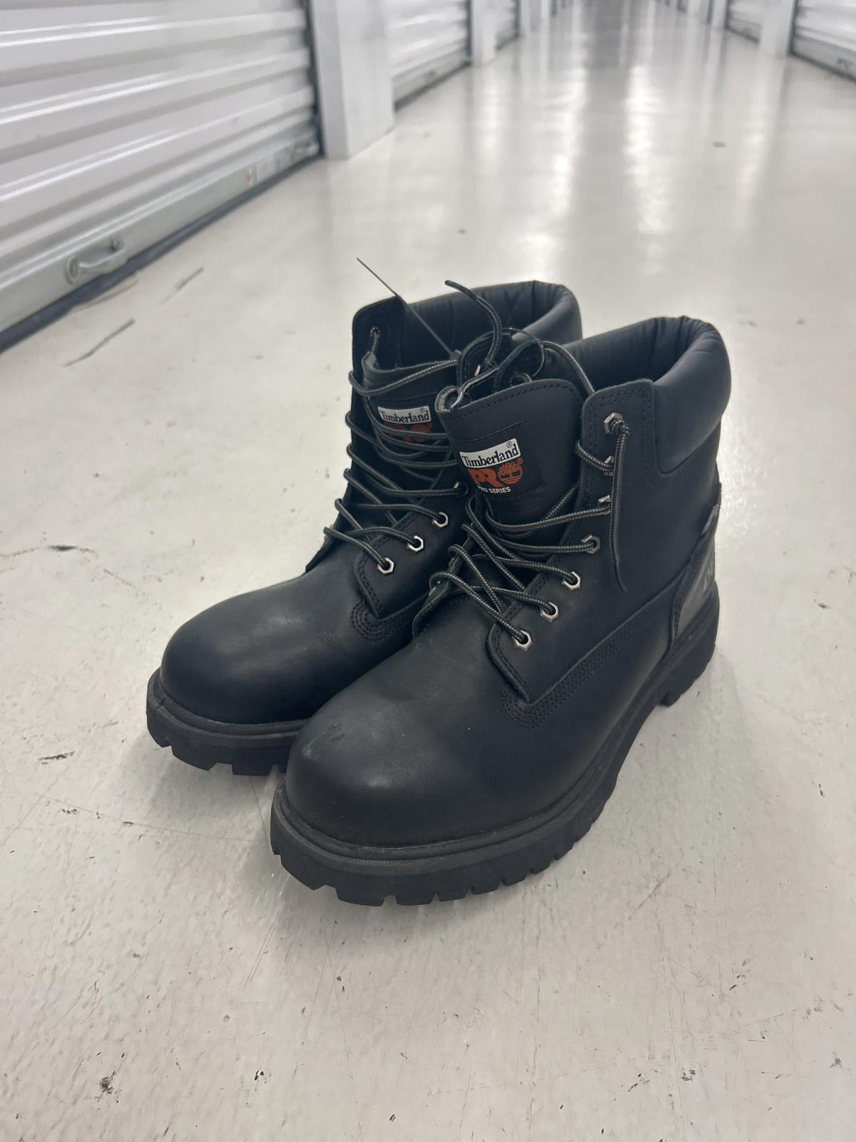 Timberland PRO Black Steel Toe Boots - Size 13