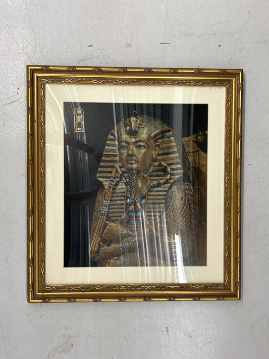 Framed Historic Egyptian Pharaoh Art