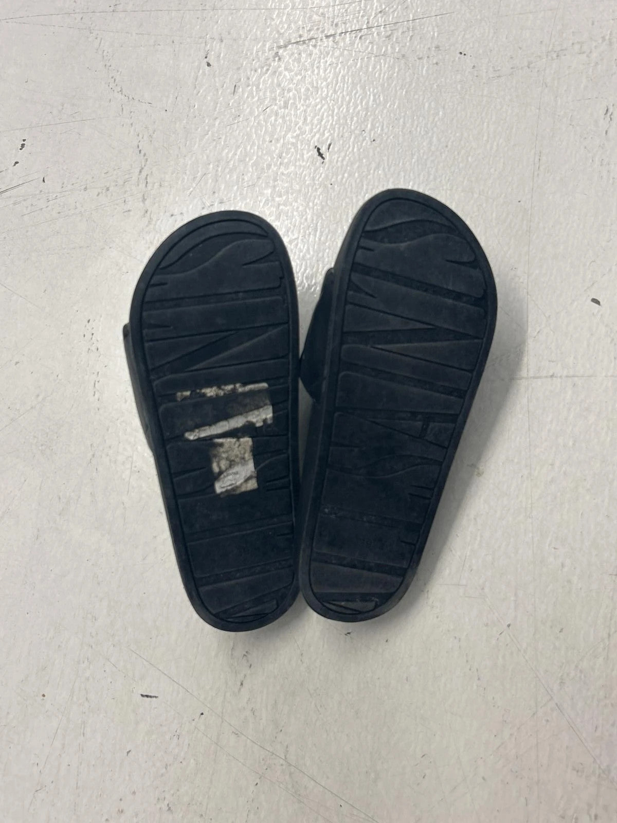 Allsaints Quilted Black Slide Sandals