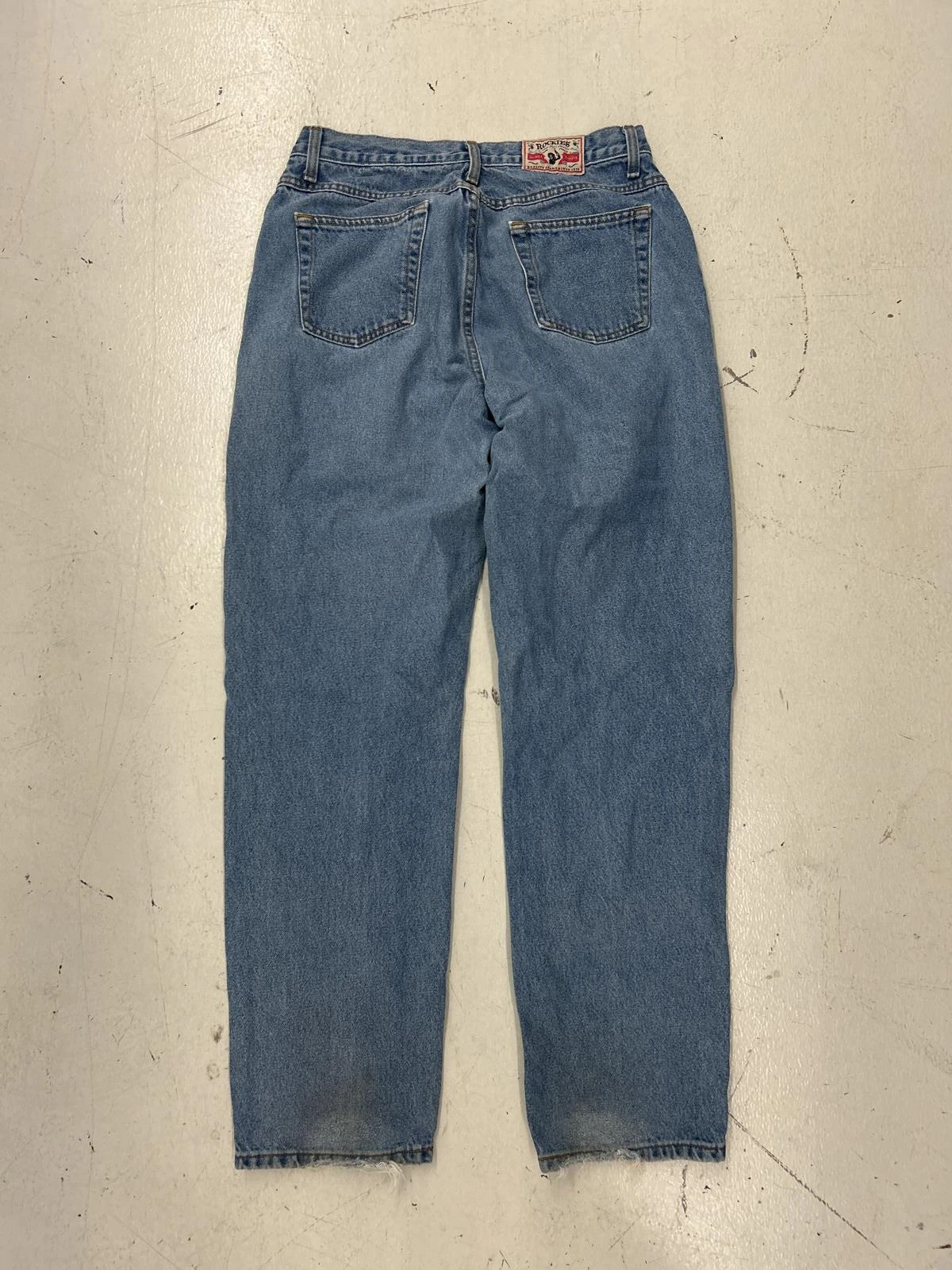 Vintage Rustle High-Waisted Blue Denim Jeans