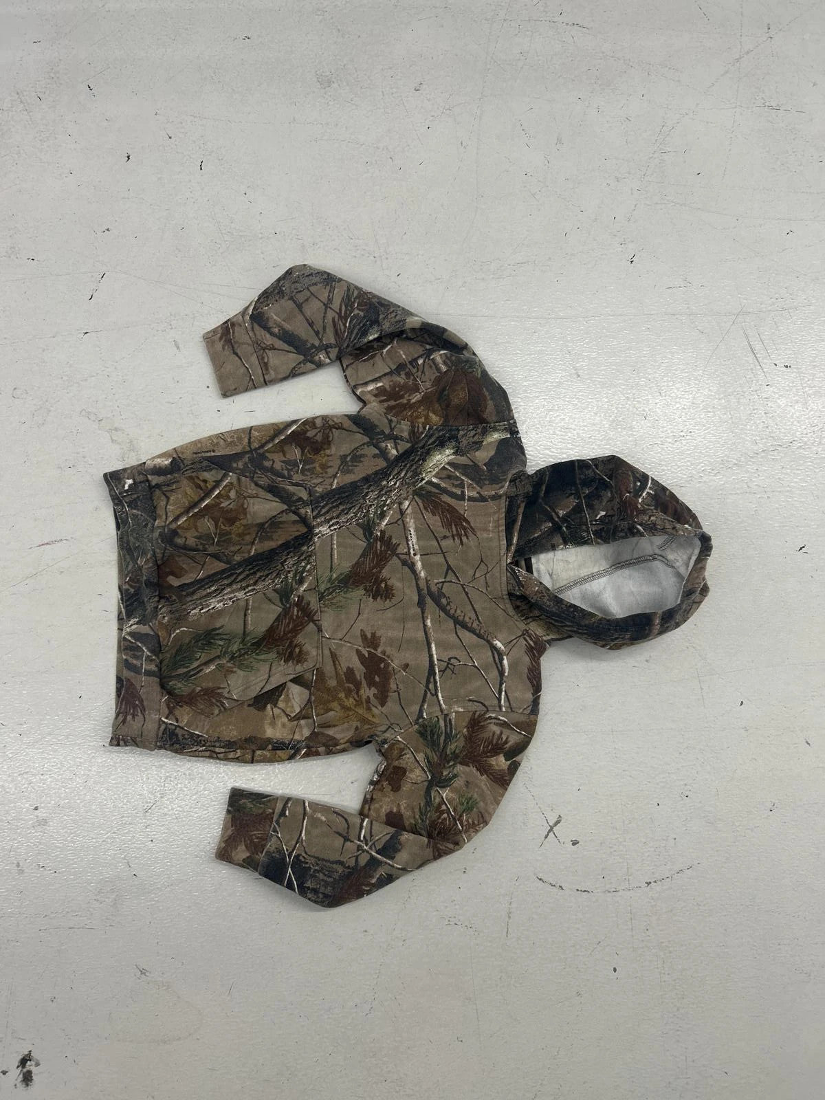 Youth Camo Hooded Long Sleeve Jacket