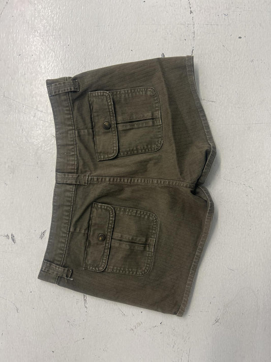 Gap 1969 Women's Utility Shorts - Olive Green