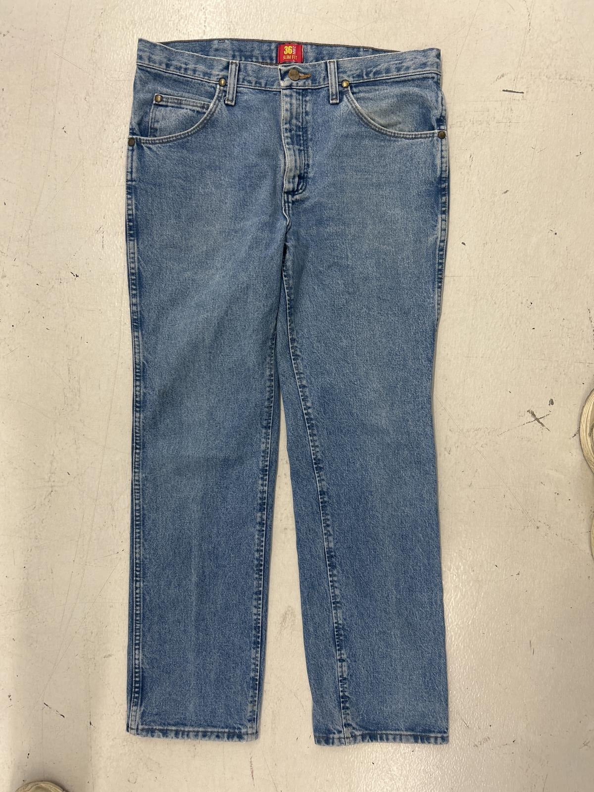 Vintage Wrangler 36MWZ Slim Fit Jeans - Classic Light