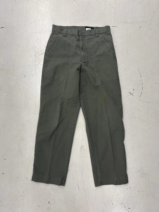 Men'S Casual Olive Green Chino Pants