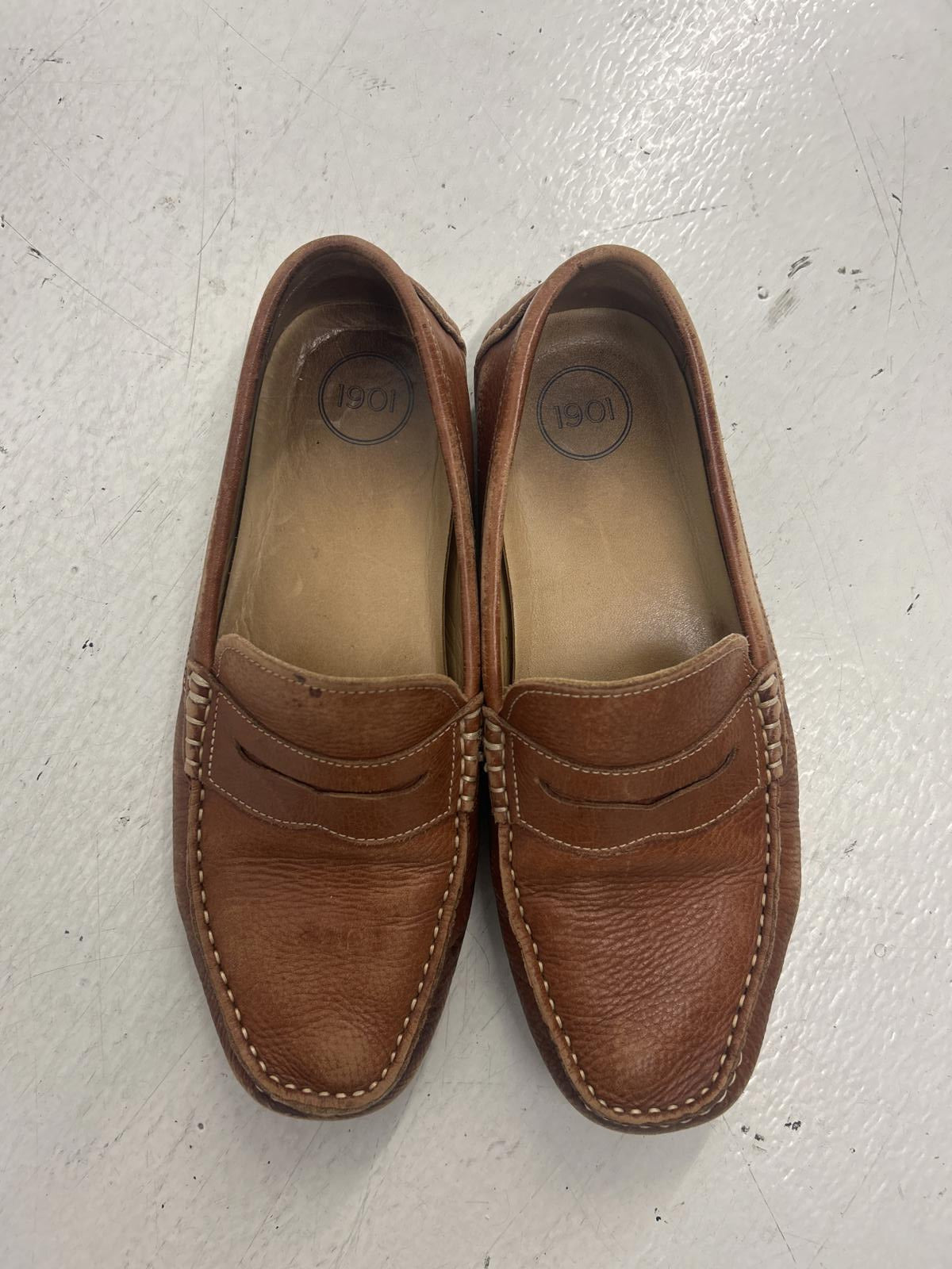 Casual Tan Brown Leather Loafers