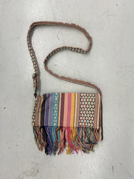 Stylish Multicolored Bohemian Fringe Crossbody Bag