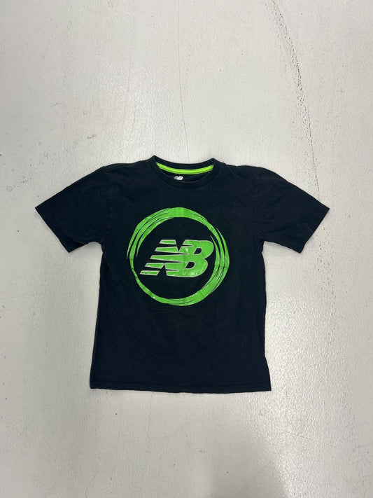 New Balance Kids' Graphic T-Shirt - Black with Green Logo