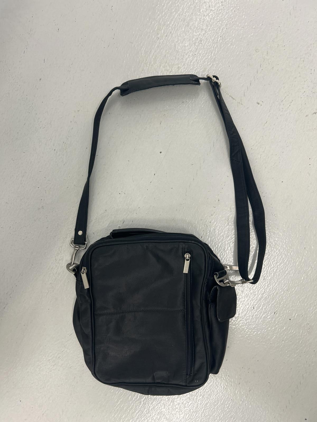 Wilson Leather Full Stylish Black Crossbody Bag