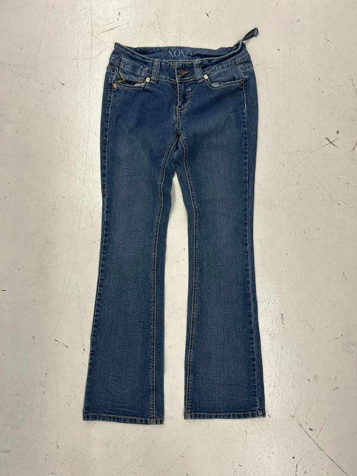 Xoxo Women'S Bootcut Jeans With Unique Back Pockets