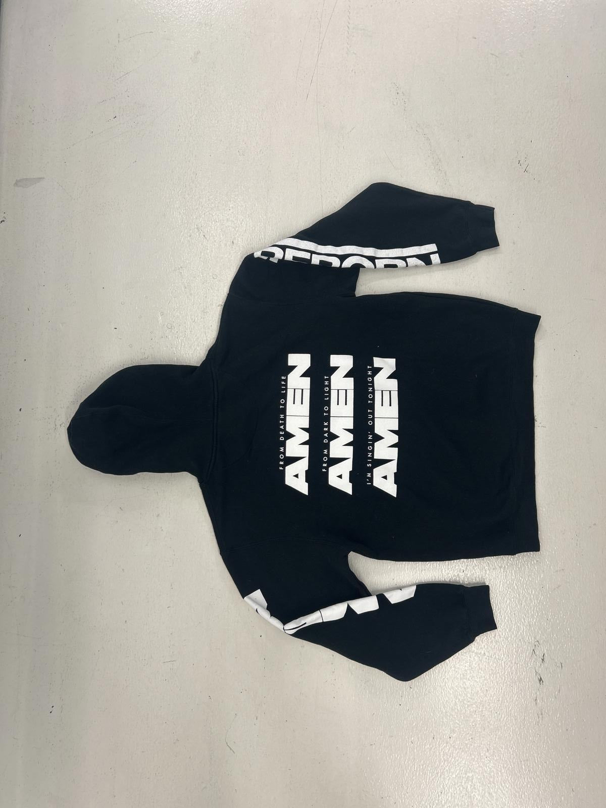 Reborn Amen Black Hoodie