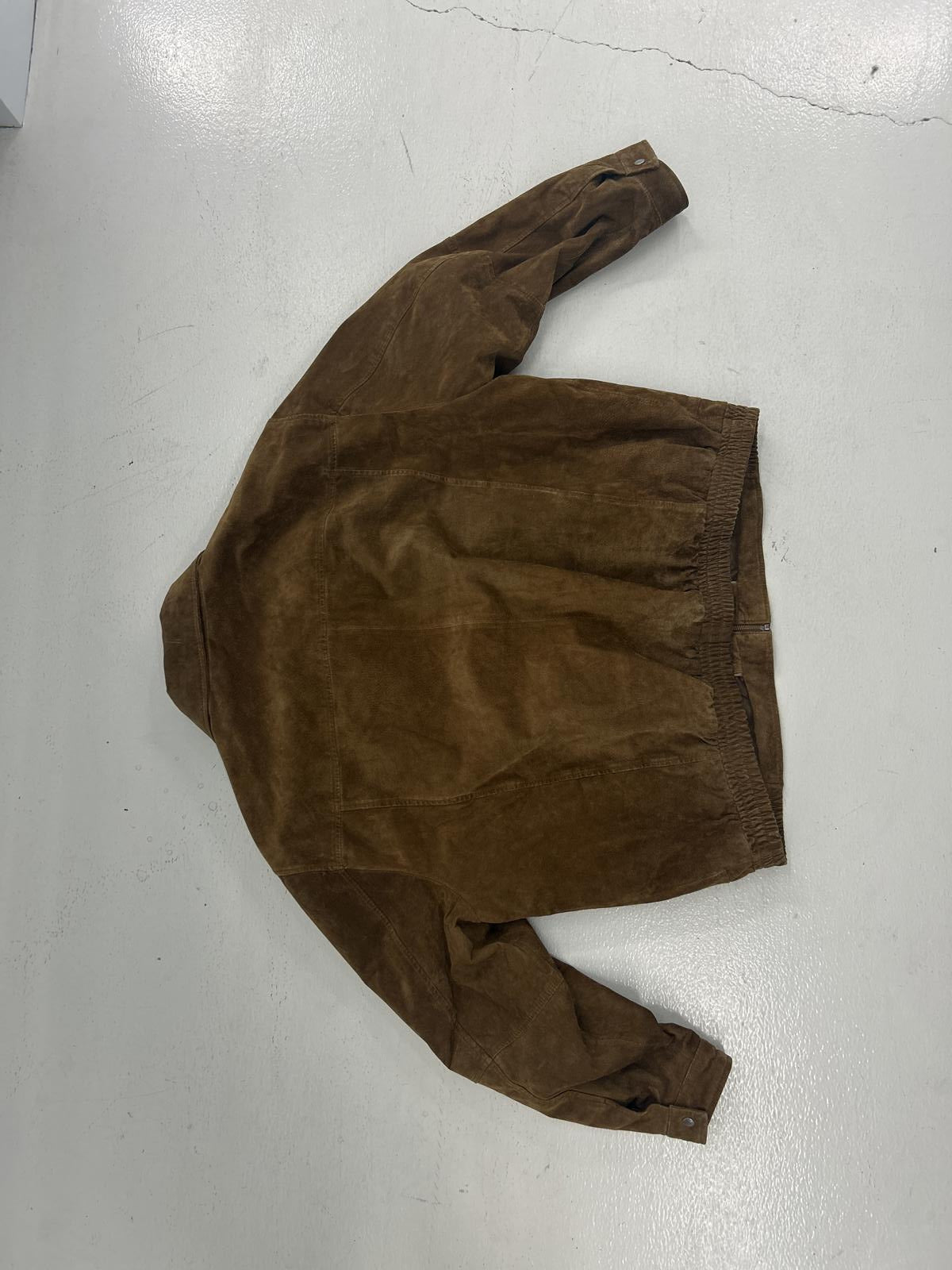 Roundtree & Yorke Heavy Minimal Brown Suede Jacket