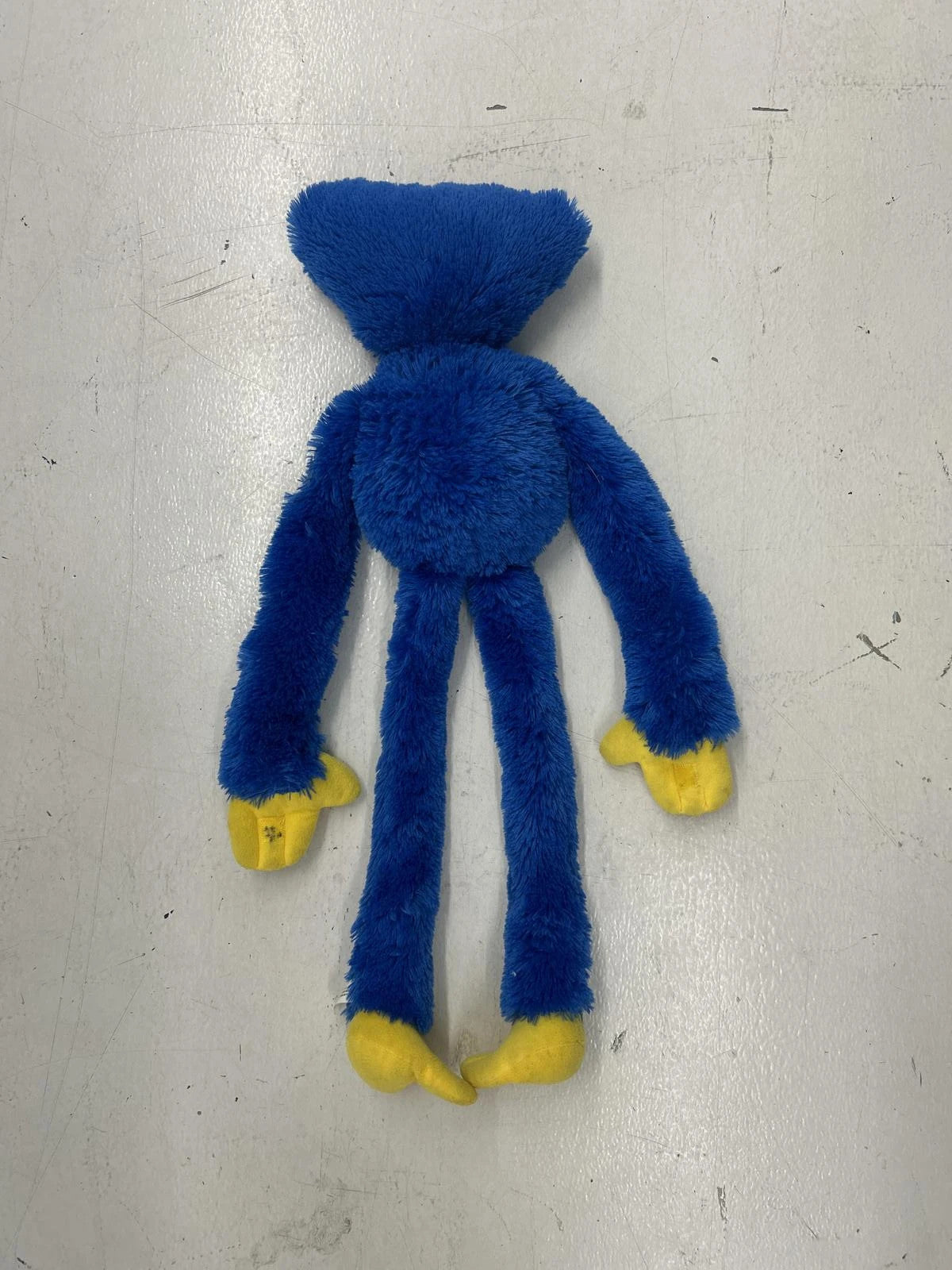 Creepy Blue Plush Doll With Grinning Teeth