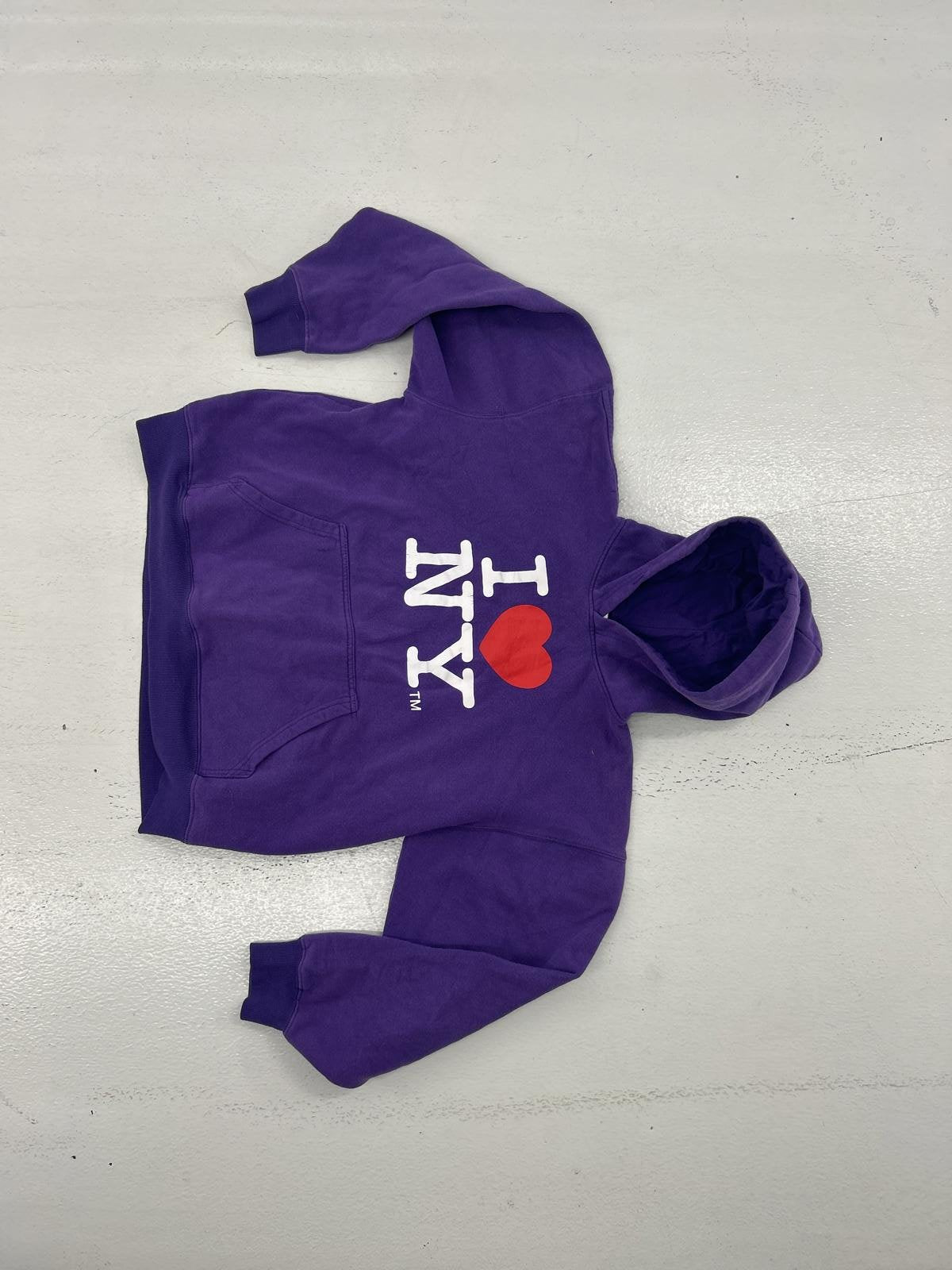 I Love NY Purple Hoodie  Casual Comfort Wear