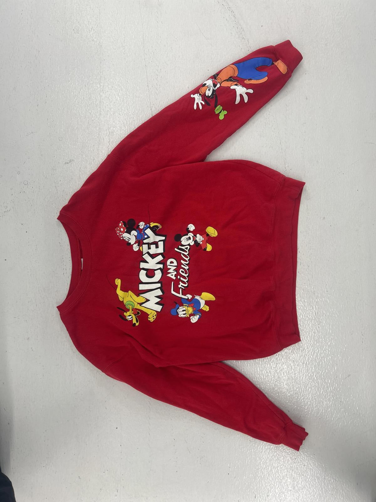 Youth Mickey and Friends Red Sweatshirt - Size L