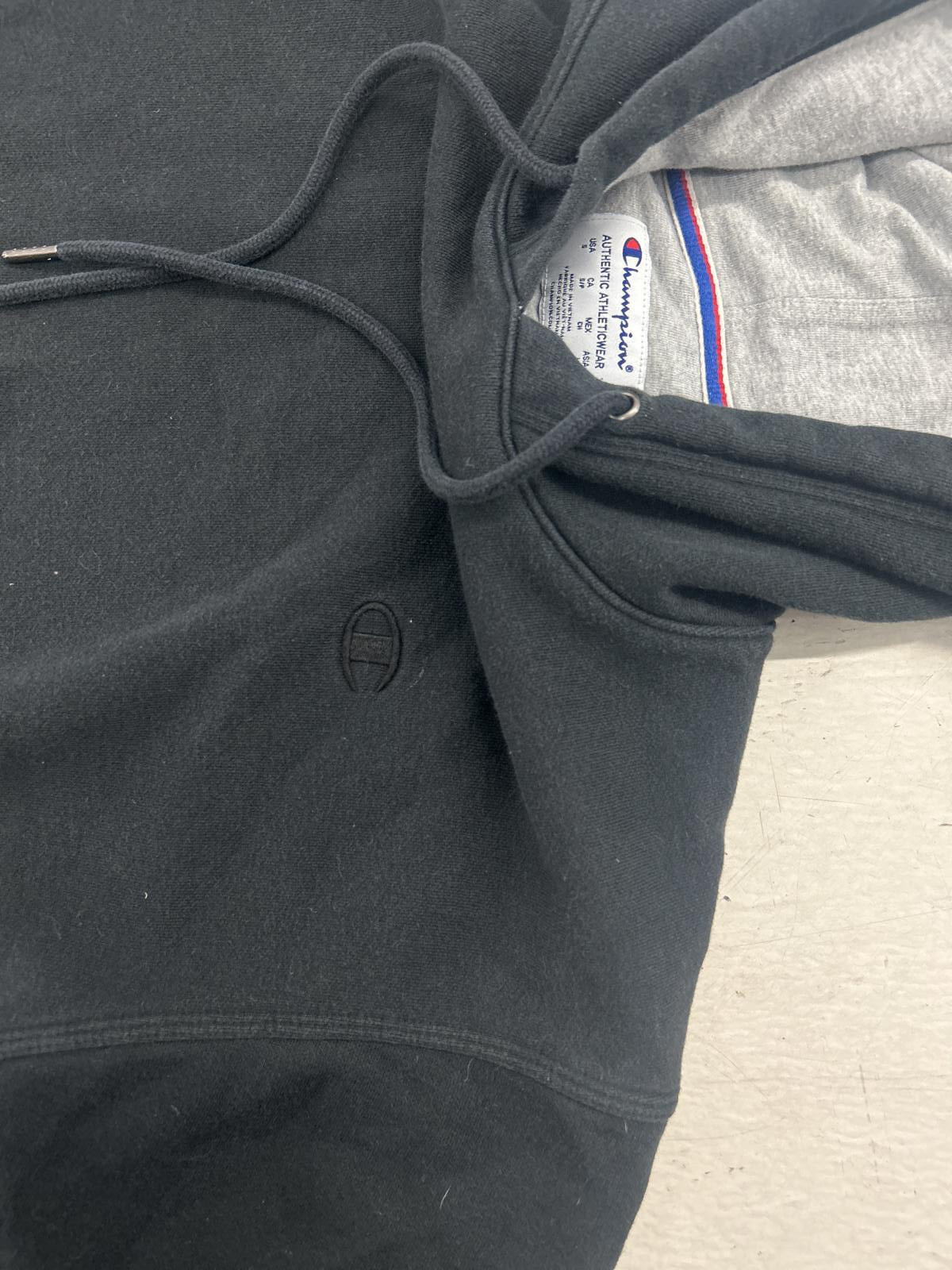 Champion Classic Black Pullover Hoodie