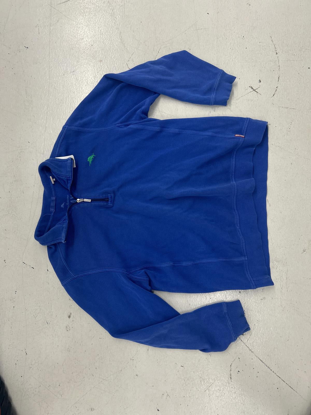 Orvis Blue Long Sleeve Pullover Jacket with Half-Zip