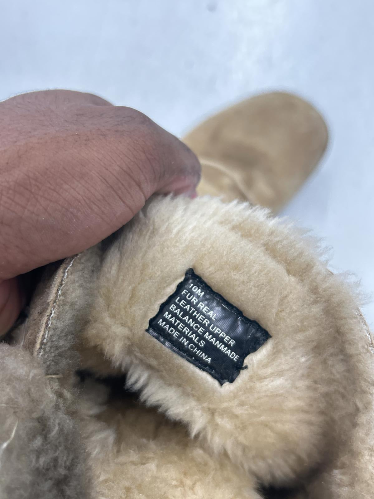 Cozy Tan Leather And Fur Knee-High Winter Boots