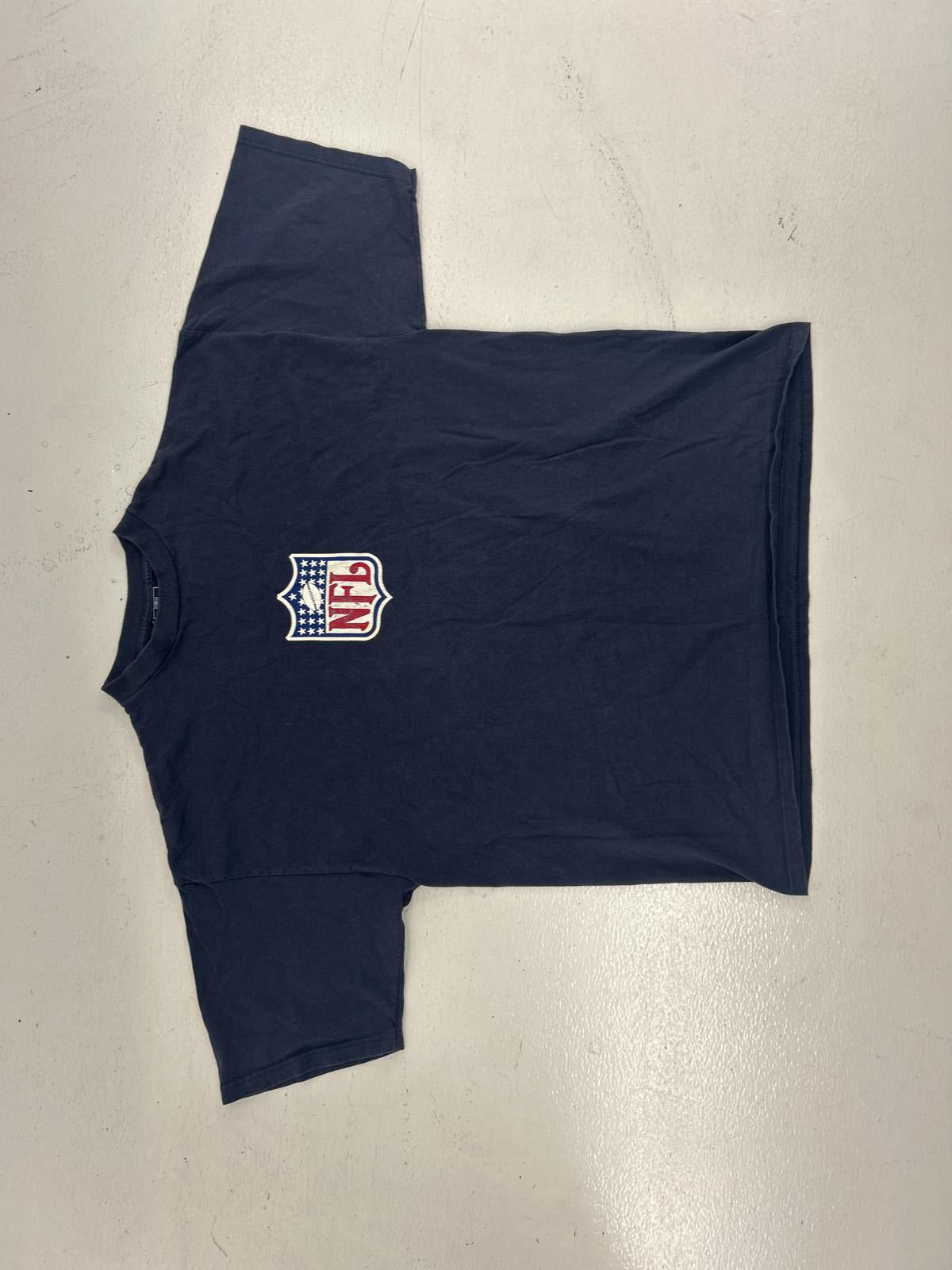 NFL Classic Logo T-Shirt - Navy Blue - Size XL