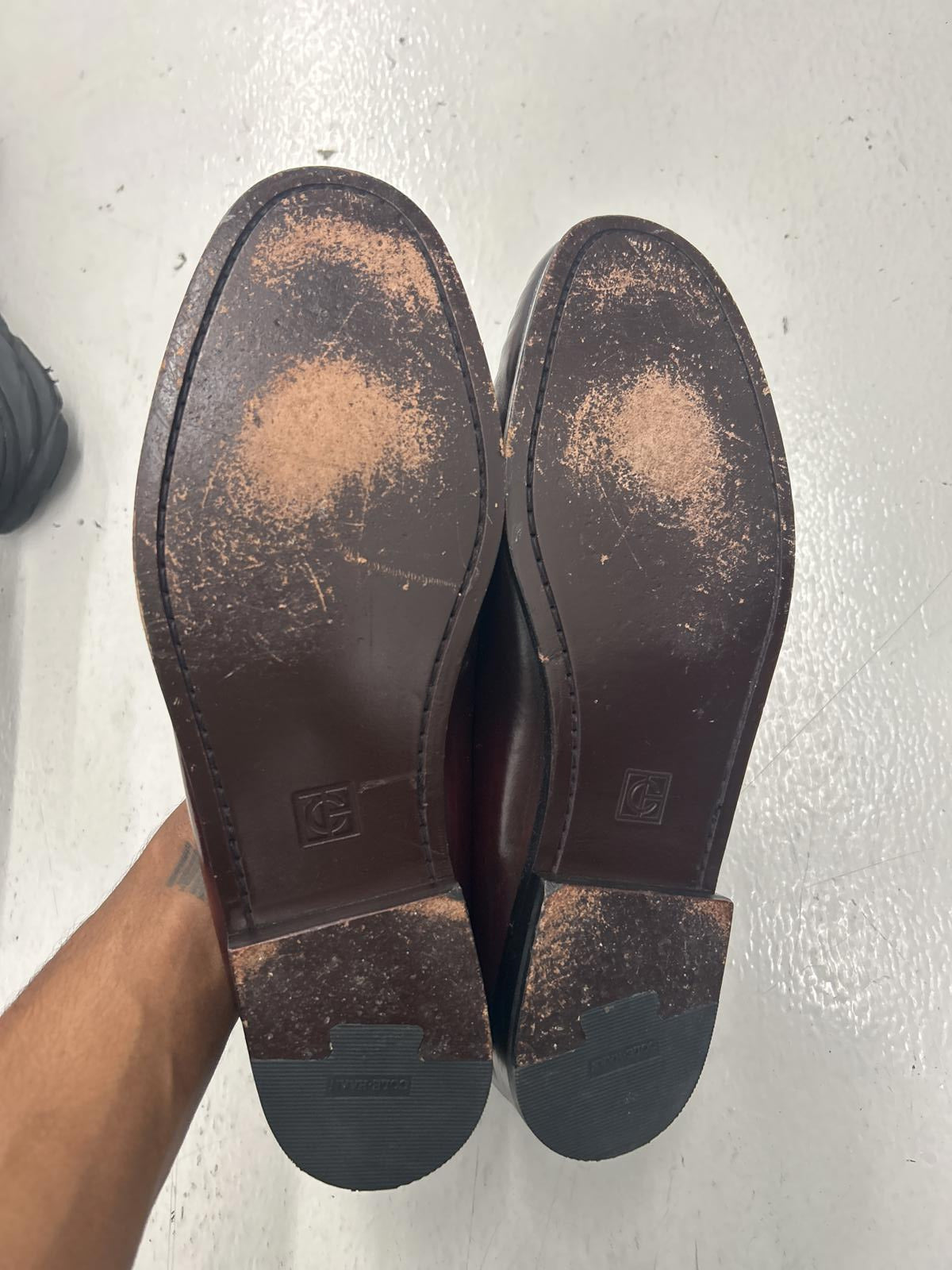 Cole Haan Classic Brown Leather Loafers with Tassels