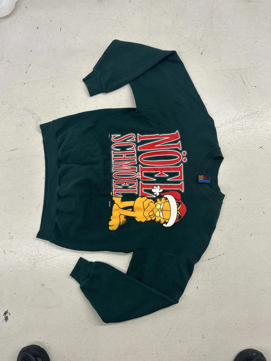 Vintage Garfield Christmas Sweatshirt - Festive NoëL Design