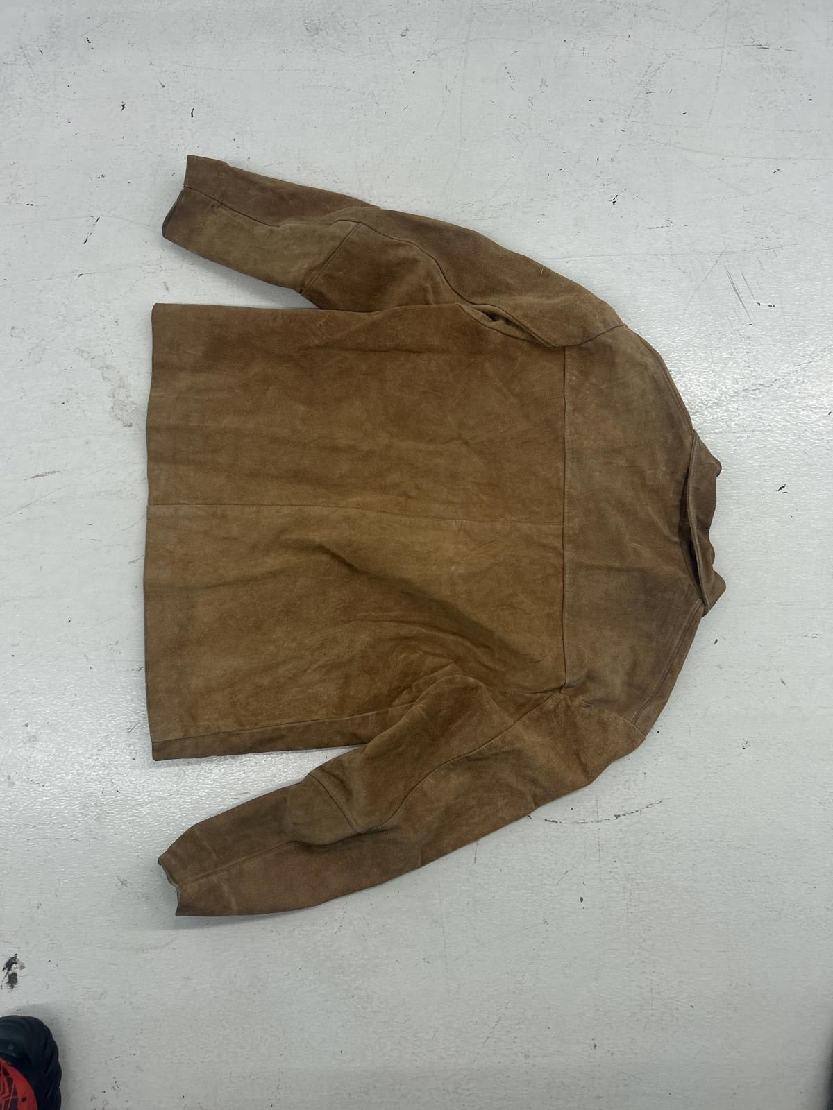 Stylish Tan Suede Minimal Jacket for Men