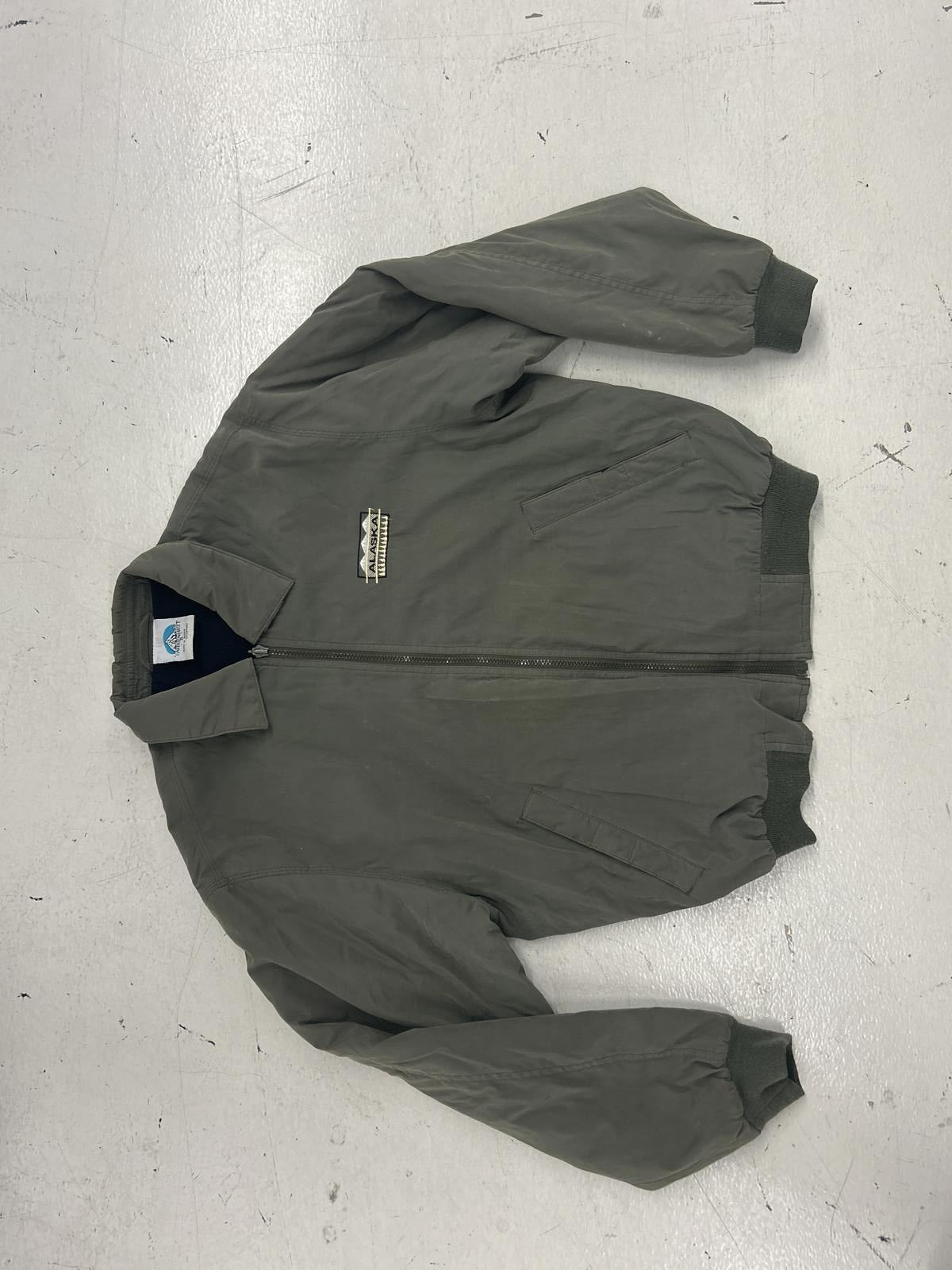 Alaska Lightweight Grey Minimal Bomber Jacket