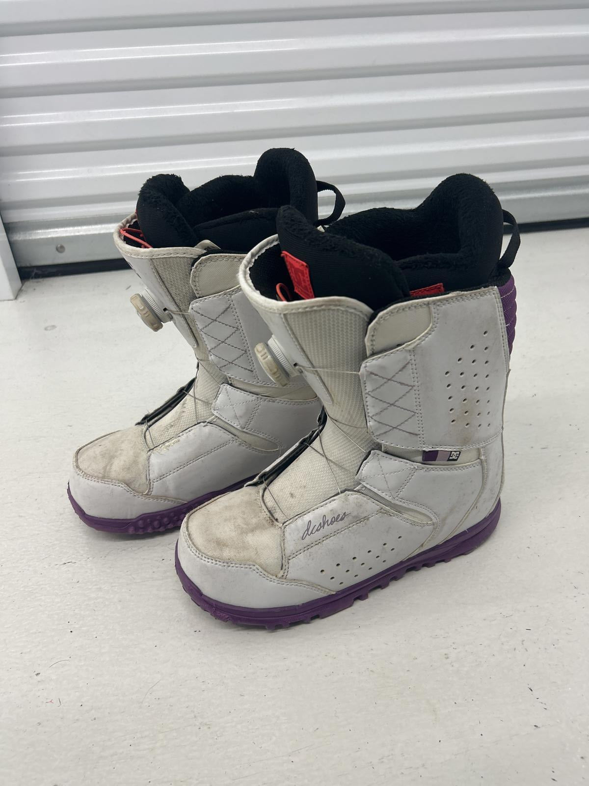 DC Snowboard Boots - White & Purple - Women's Size