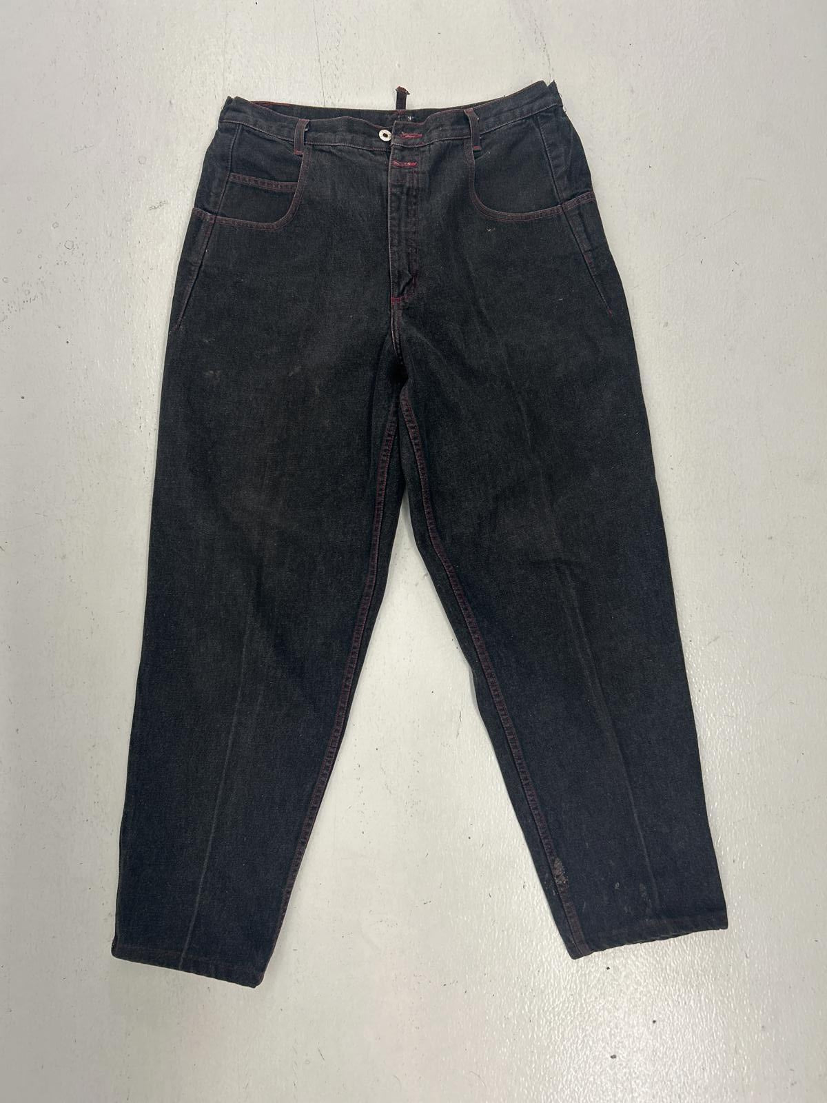 Guess Vintage High-Waisted Jeans with Contrast Stitching