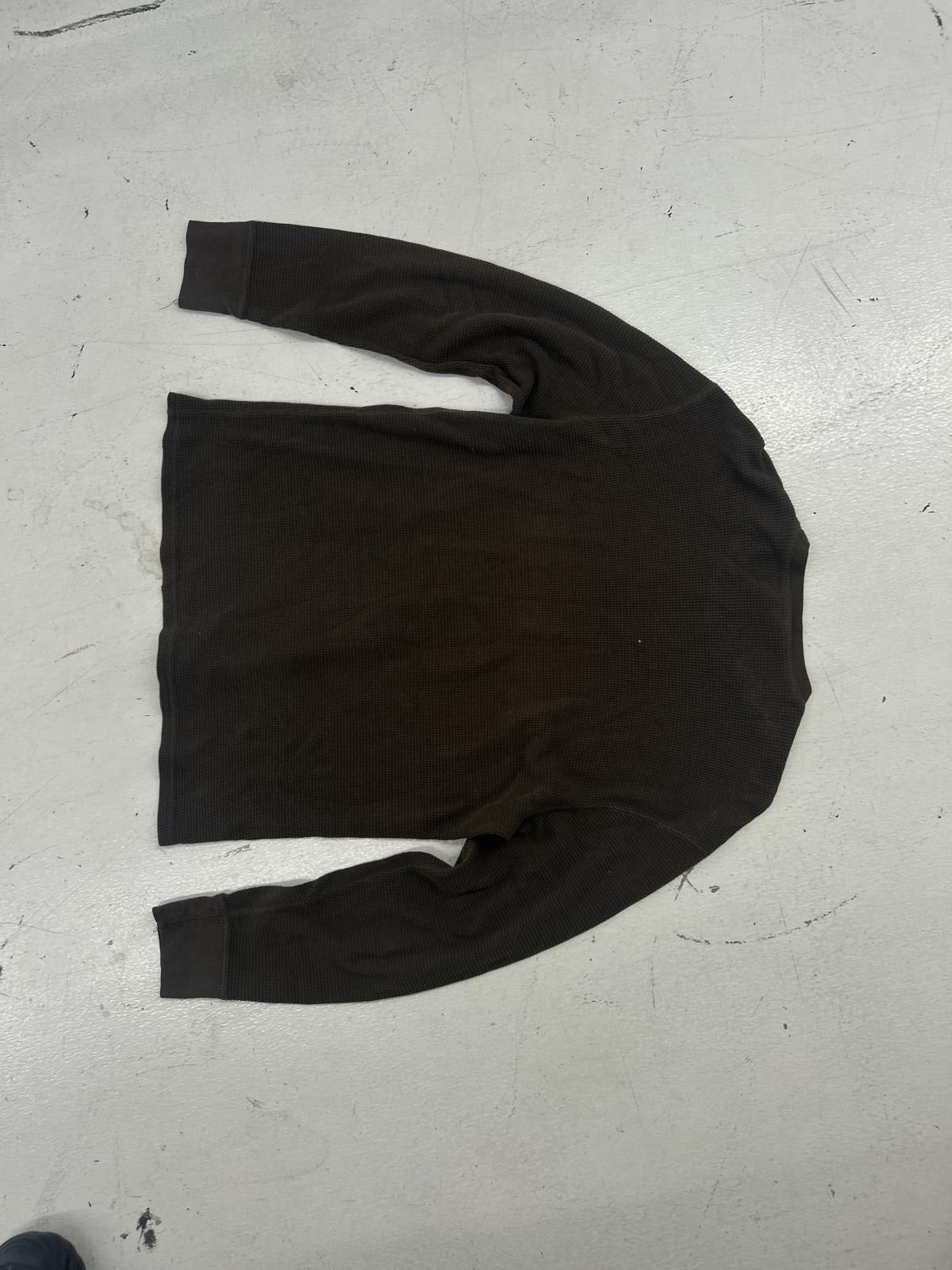 Polo Ralph Lauren Waffle Brown Long Sleeve Shirt