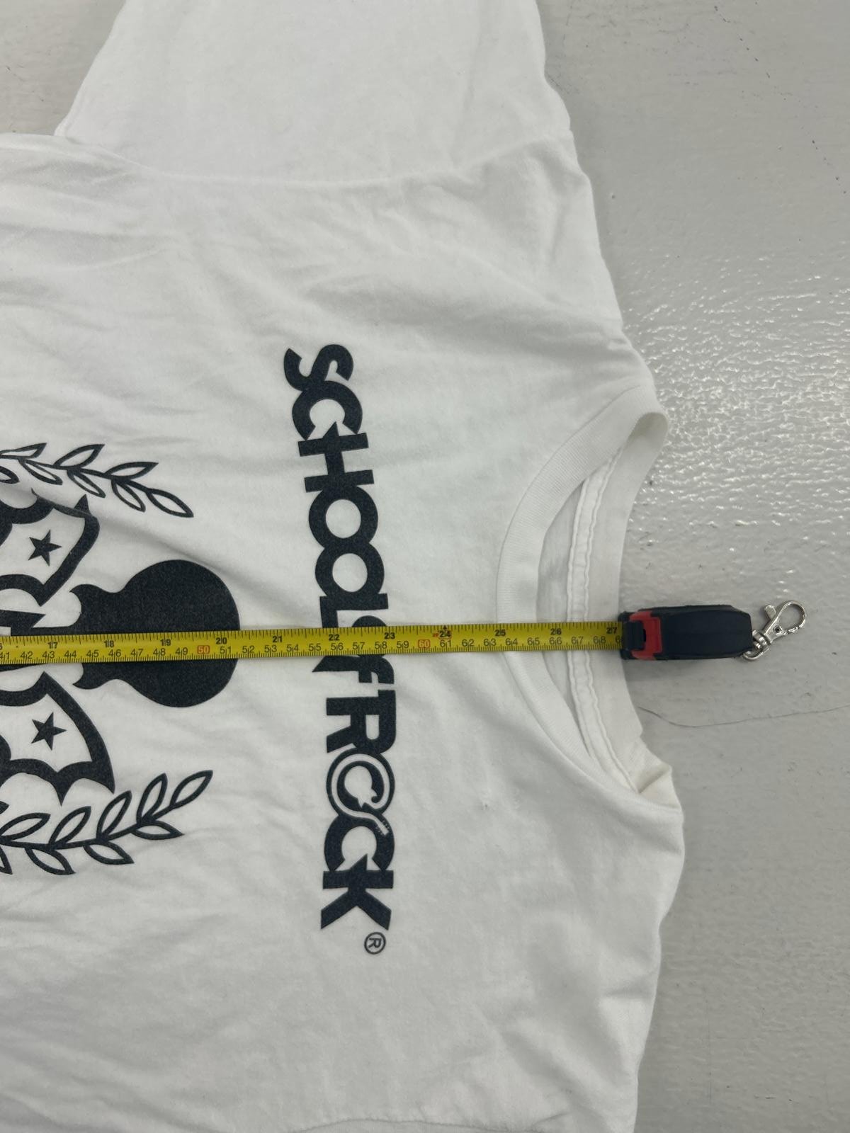 Vintage School of Rock T-Shirt - Classic White Graphic Tee