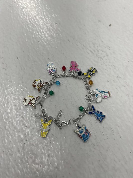 Eevee-lution Pokemon Pendant Charm Bracelet