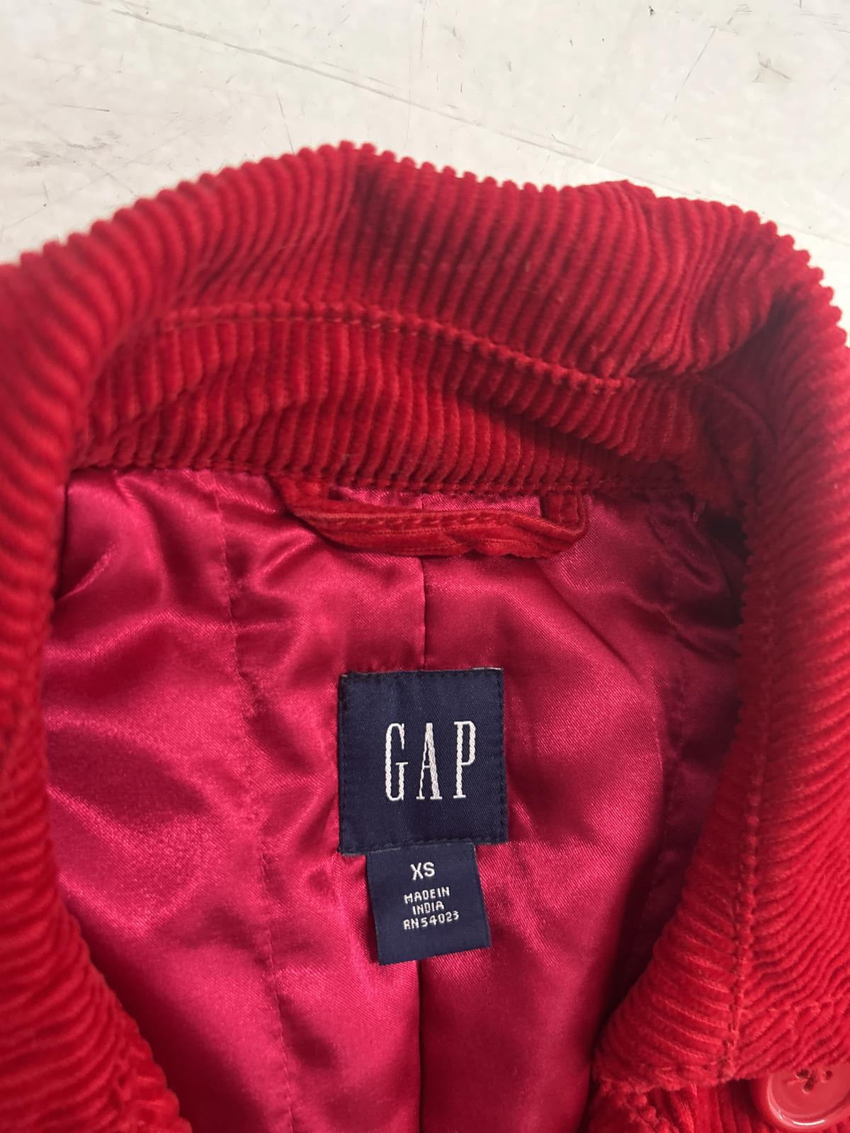 GAP Red Corduroy Jacket - Women's XS