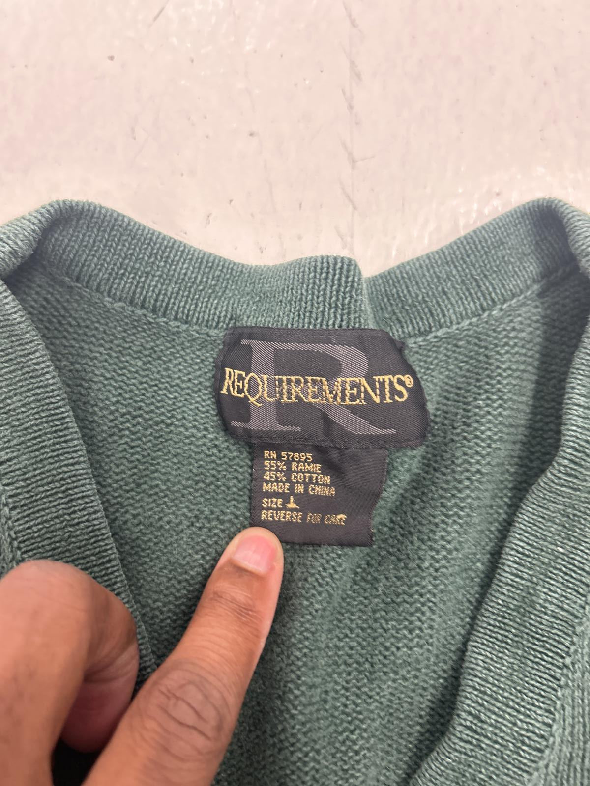 Vintage Requirements Green Cotton Vest - Comfortable