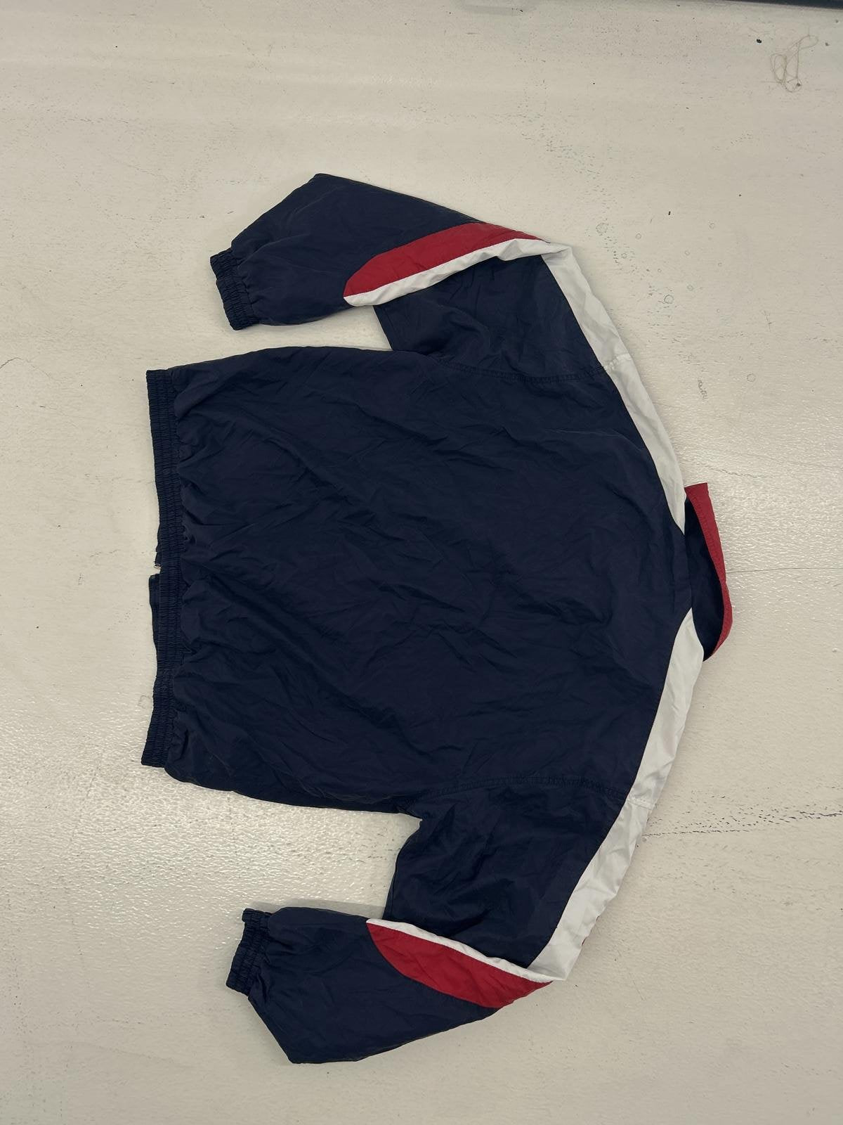 Fila Vintage Track Jacket - Classic Navy and Red Windbreaker