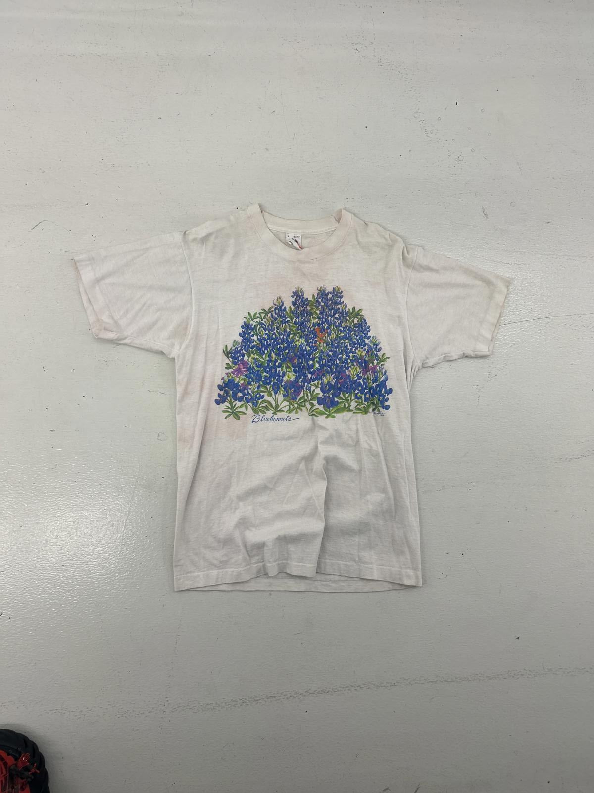 Vintage FOTL Texas Bluebonnet Wildflower T-Shirt