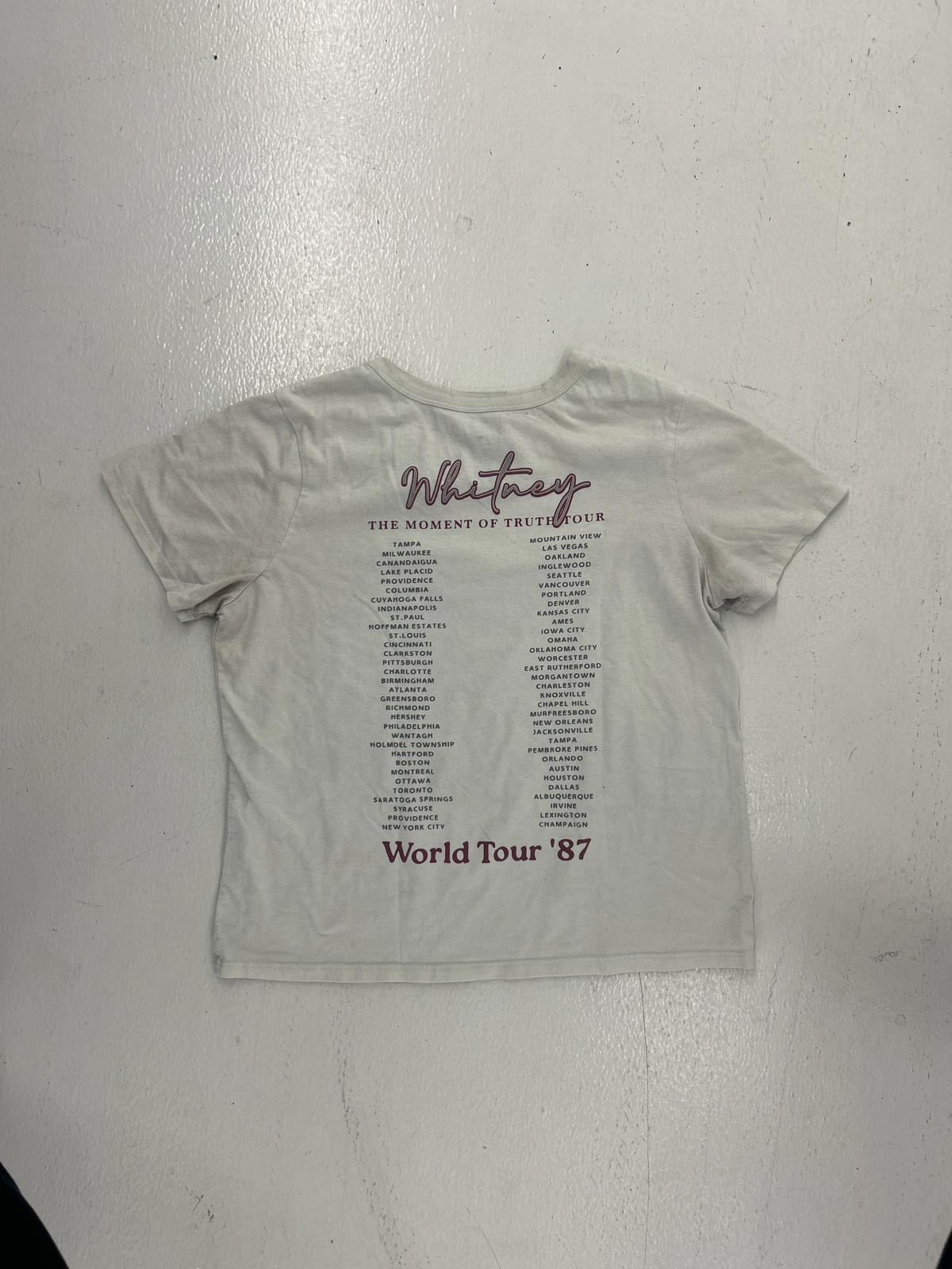 Whitney Houston World Tour '87 T-Shirt - Vintage Concert Tee