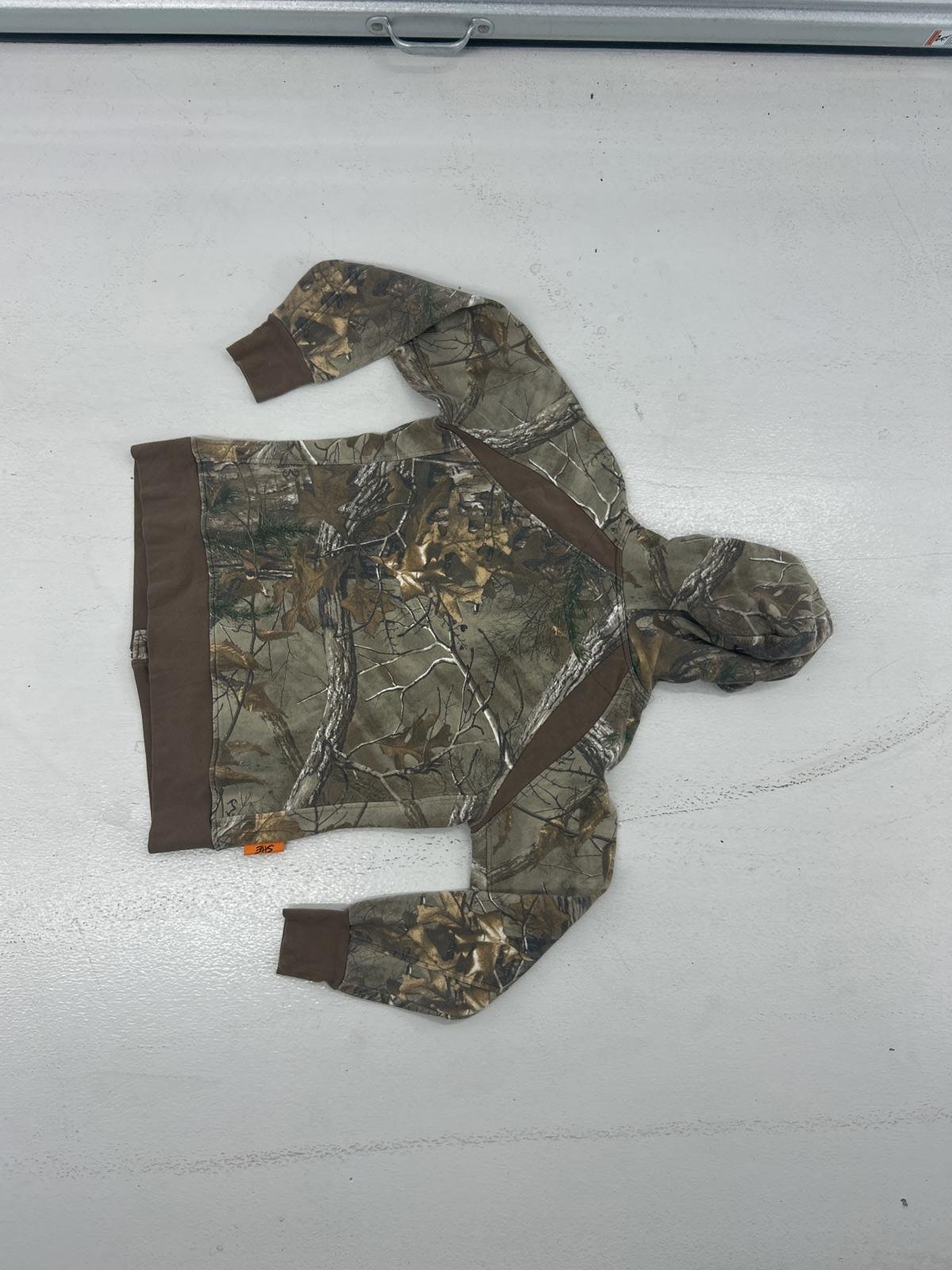 Hunting Camo Zip-Up Hoodie With Contrast Panels