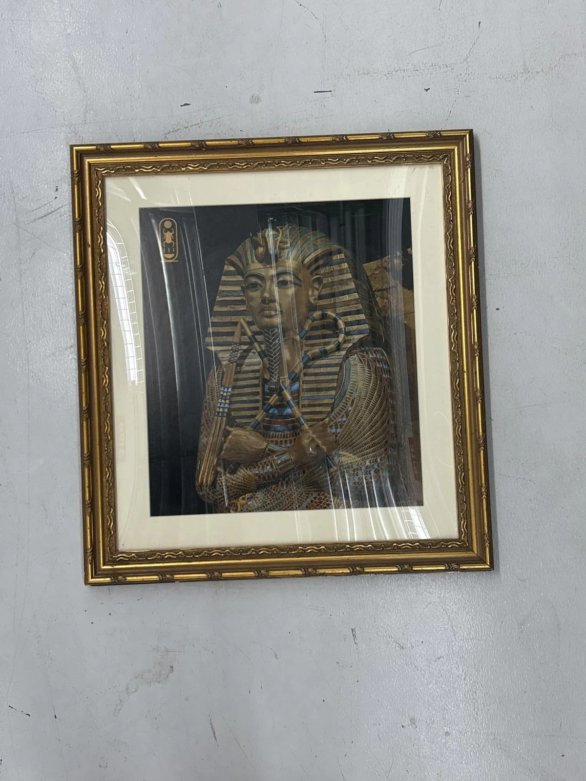 Framed Historic Egyptian Pharaoh Art