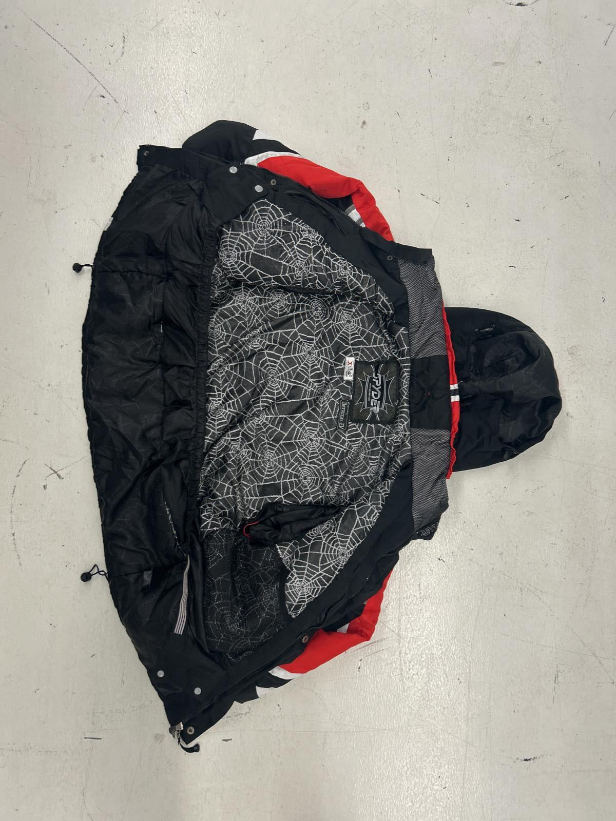 Spyder Red and Black Windbreaker Ski Jacket