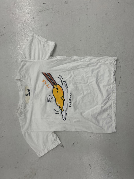 Goosi Japanese Gudetama Casual White Tee