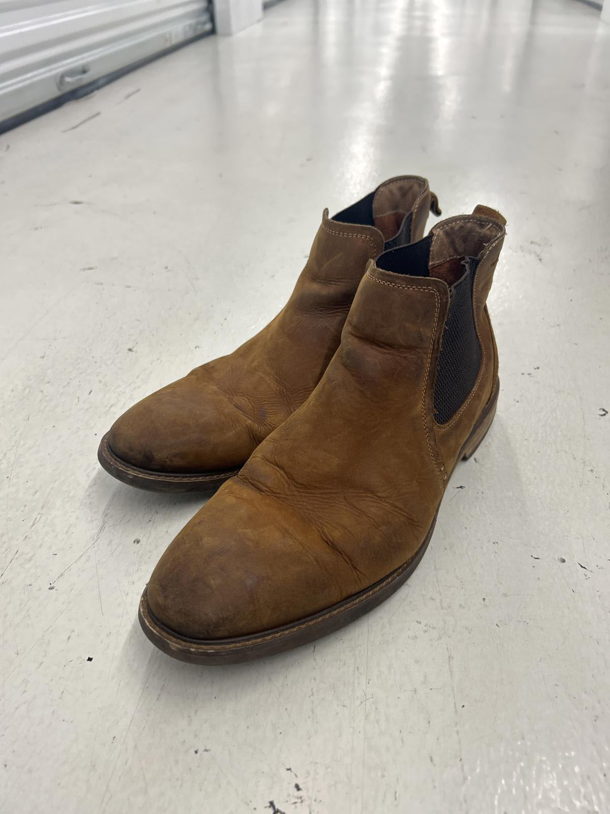 Florsheim Brown Suede Chelsea Boots