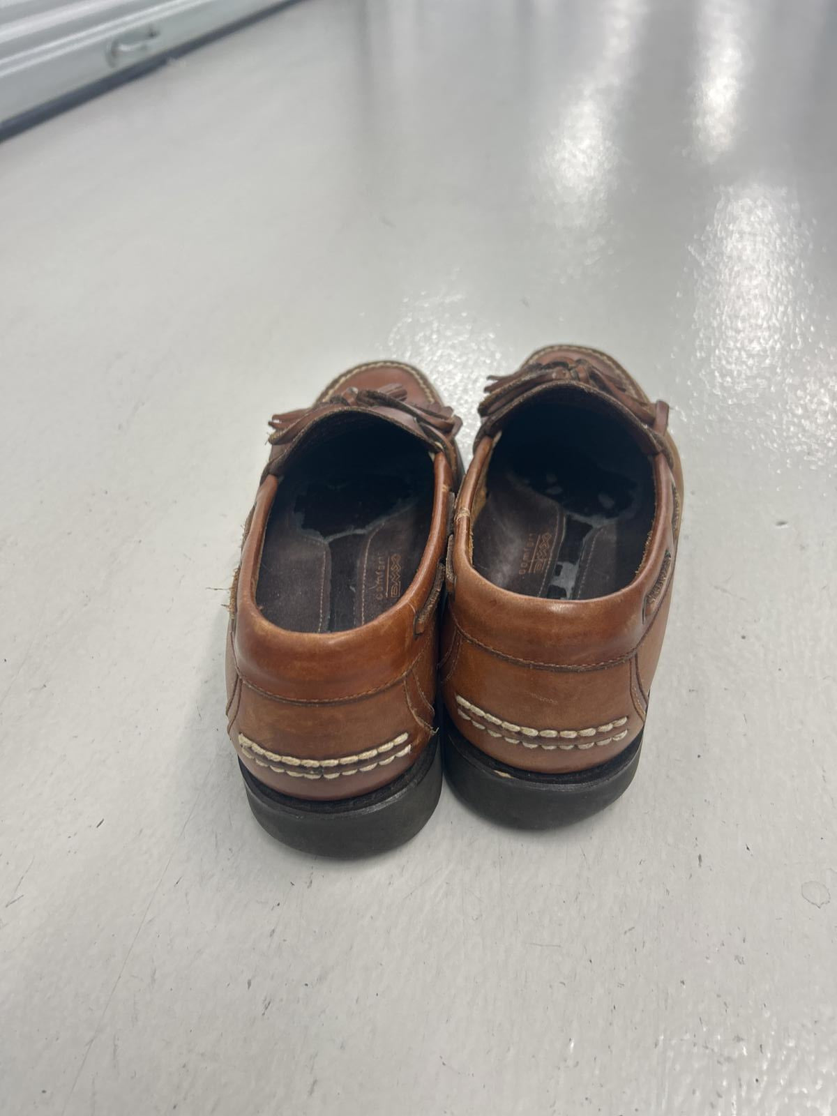 Stylish Brown Moccasin Loafers with Fringe