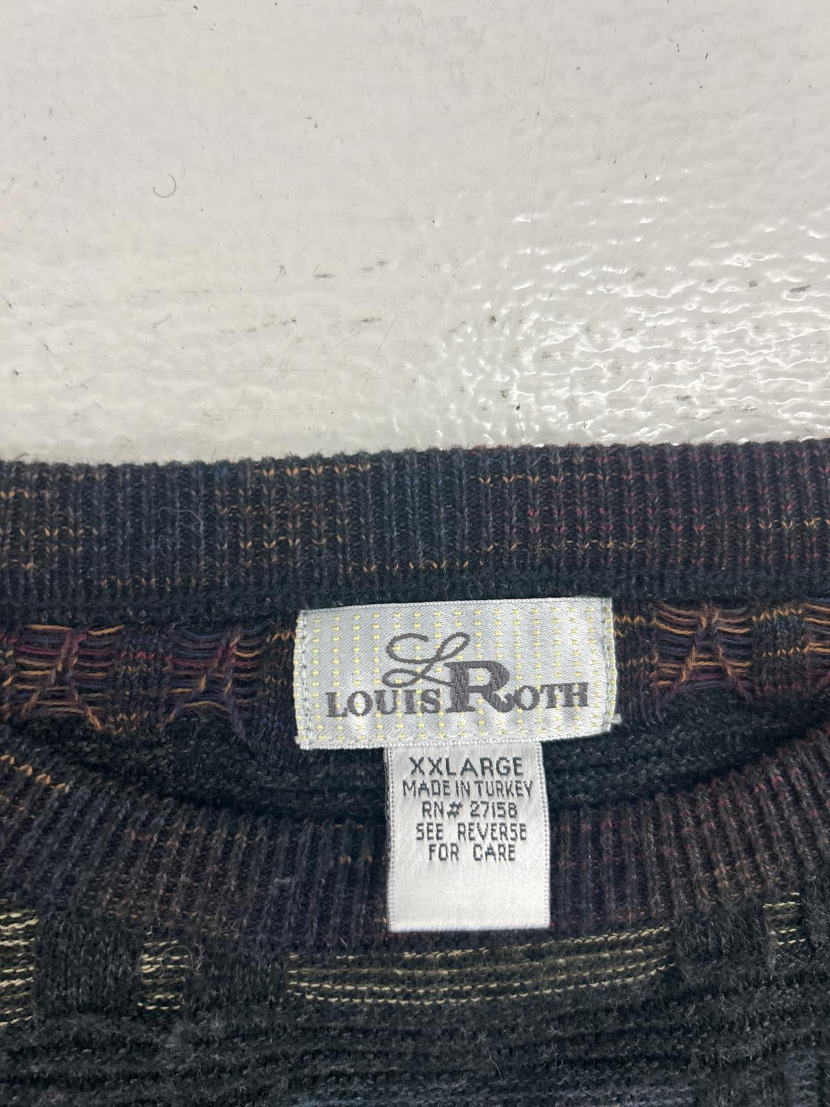 Louis Roth XXLarge Knit Sweater - Cozy Patterned Design